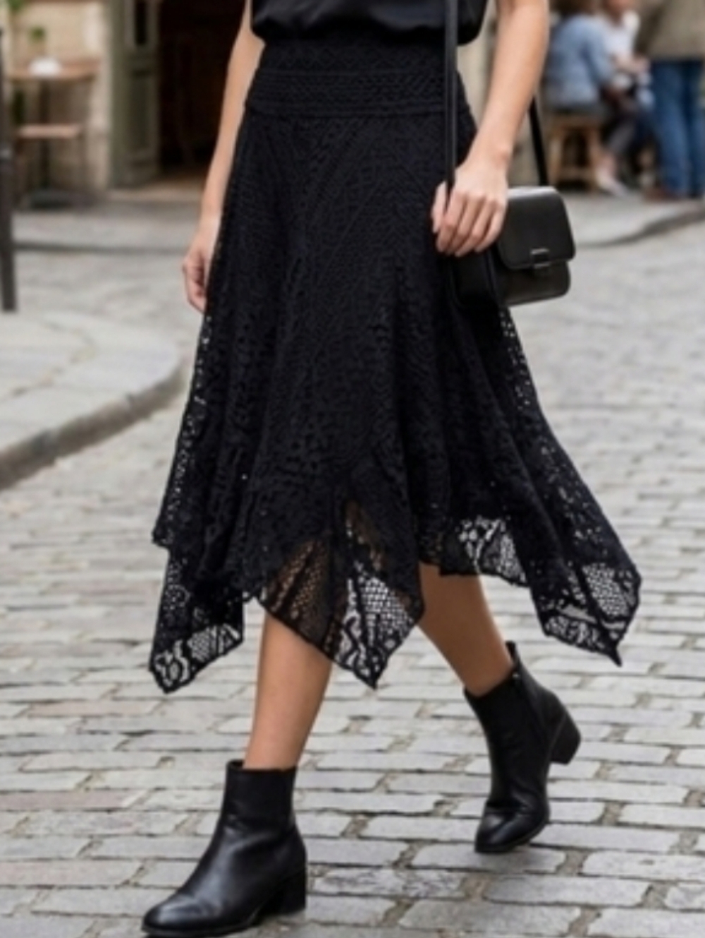 ✨ Boho Dream: J.Lee Ornate Lace Handkerchief Skirt/Mini Dress/ Tunic✨ Size SMALL